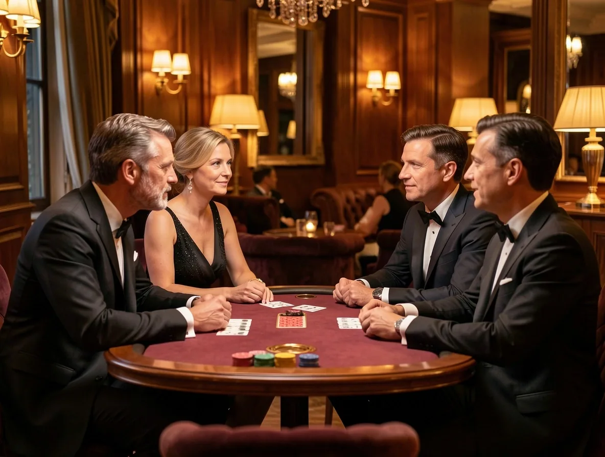 Sociale interactie en conversatie in de poker lounge