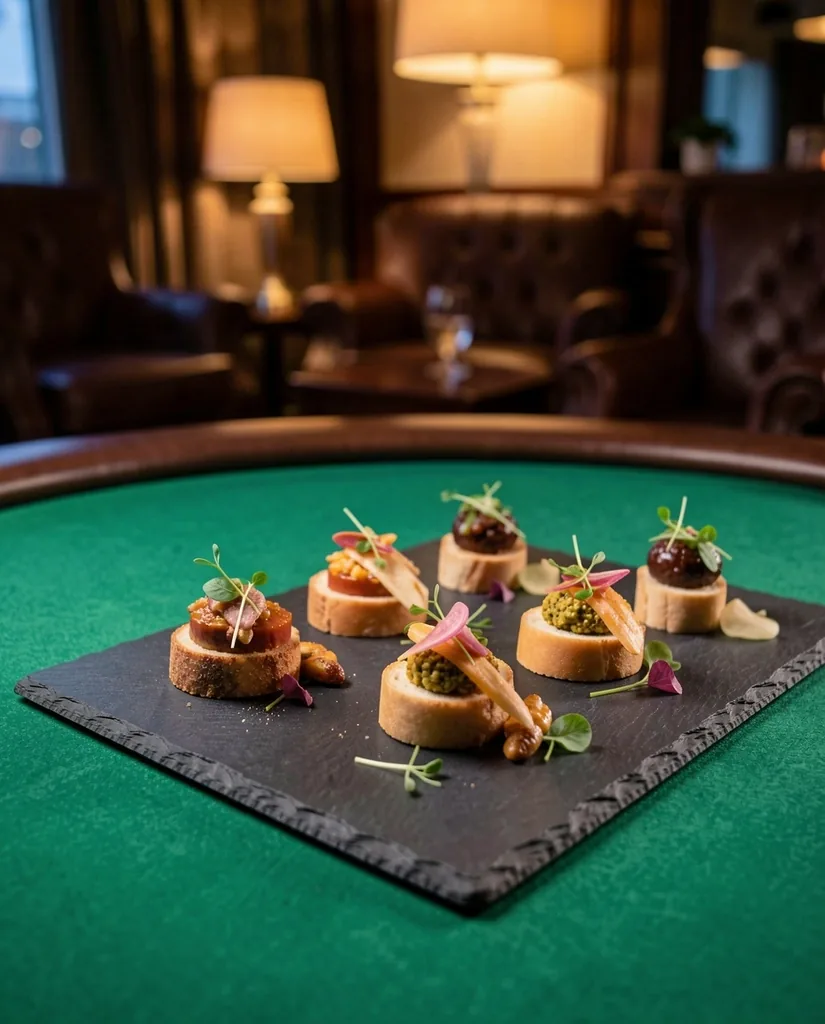 Verfijnde bites aan tafel geserveerd