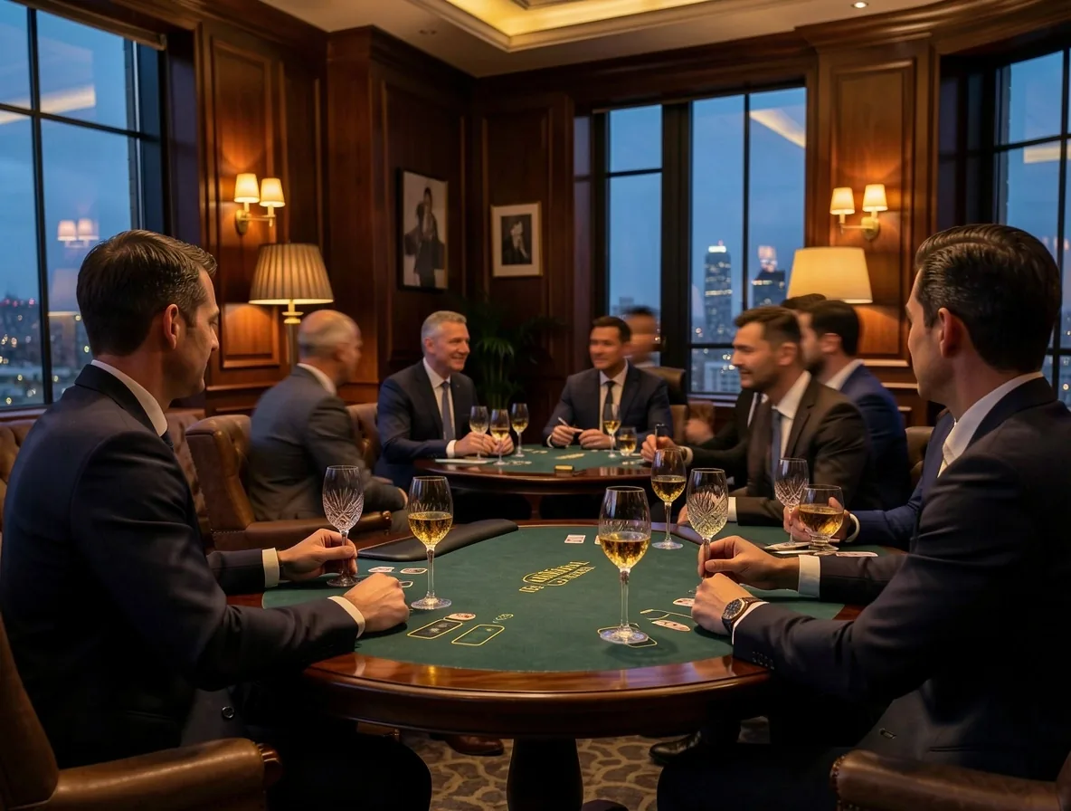 Ondernemers in gesprek tijdens een netwerkborrel bij Rivelanos