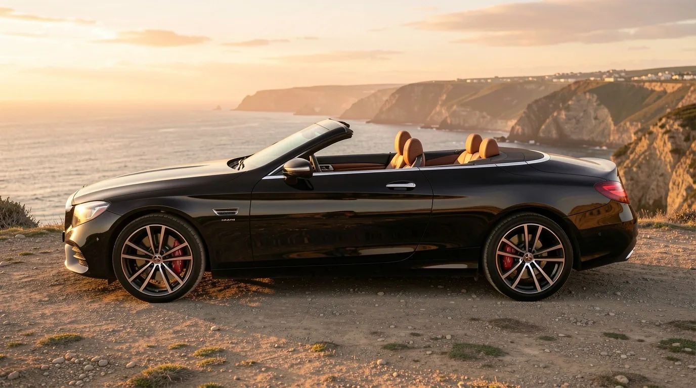 Exclusieve cabriolet voor zonnige ritten