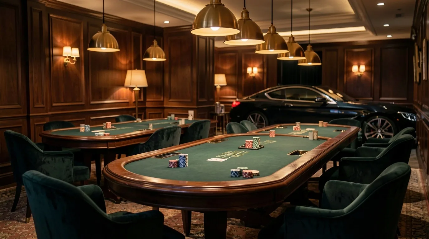 Exclusieve poker lounge ambiance Rivelanos Rotterdam